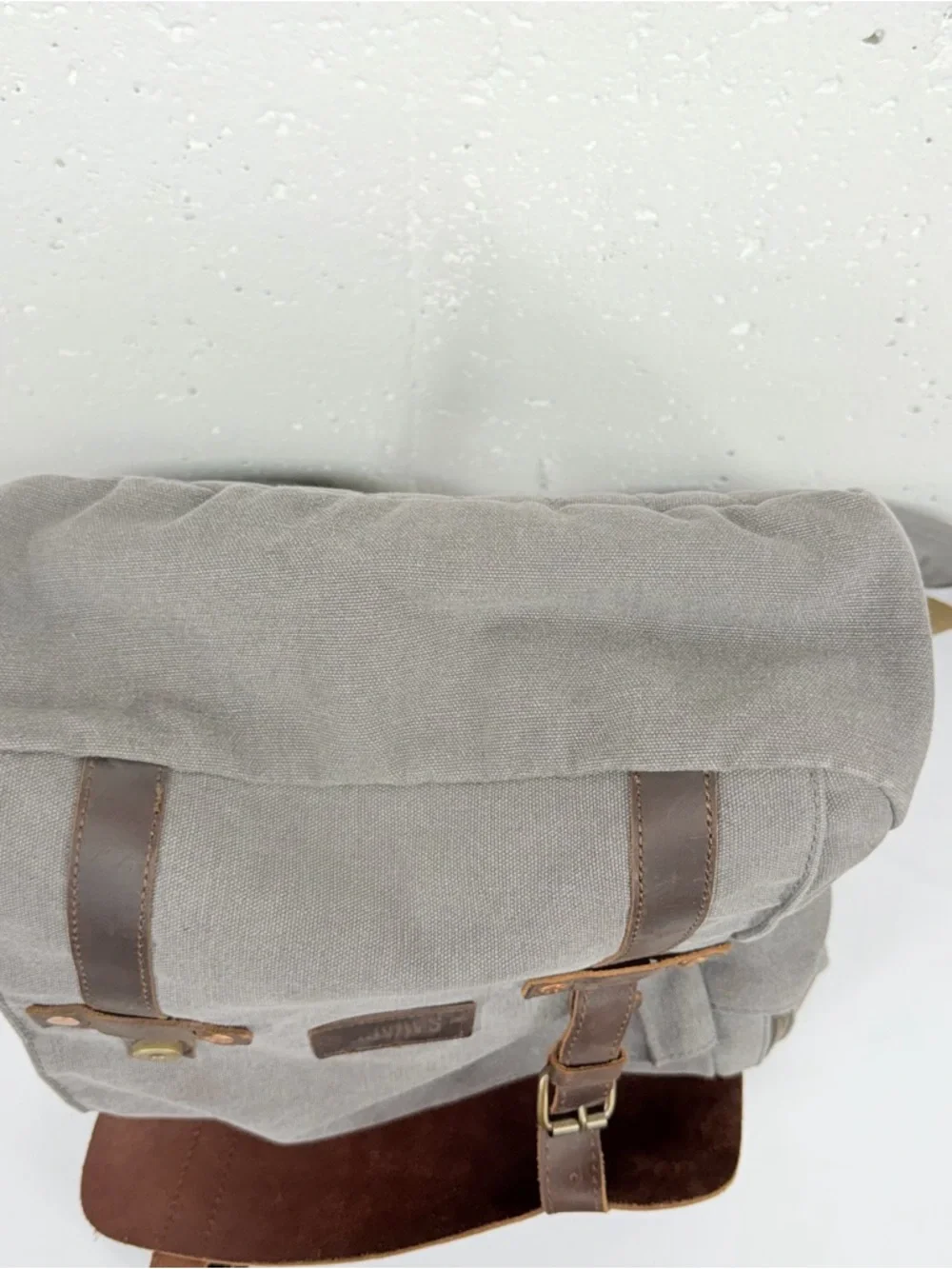 Savage Supply Leo Brown Canvas and Leather Backpack